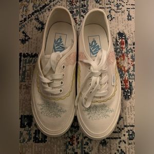 Vans Gender Inclusive Authentic 44 DX Linen Blossom Sneaker (6 Women/ 4.5 Men)